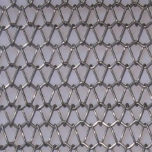 Spiral link metal decorative mesh