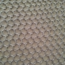 Metal ring decorative mesh