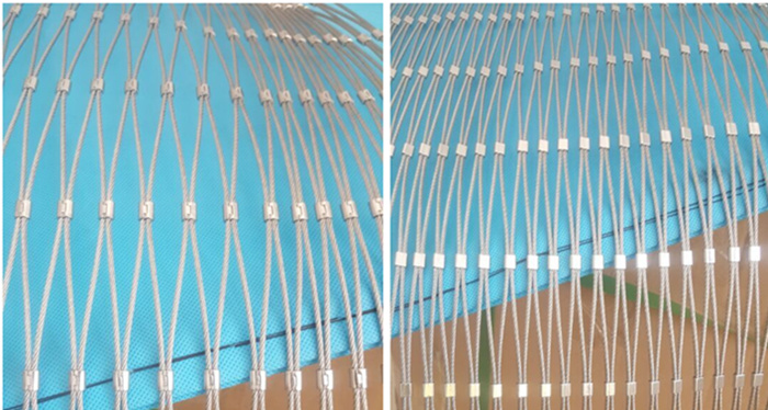 stainless steel cable mesh ferrule type stainless steel rope mesh