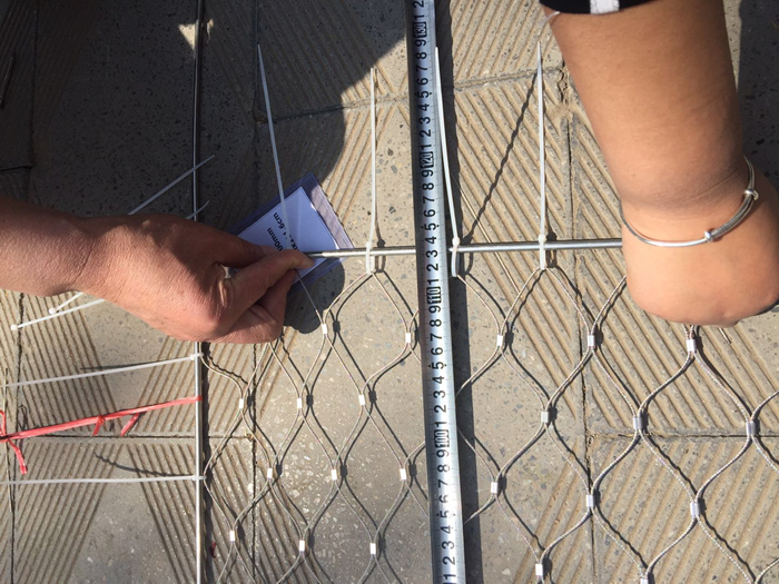 Staircase Balustrade Cable Mesh Knotted&Ferruled Type Stainelss Steel Wire Rope Mesh