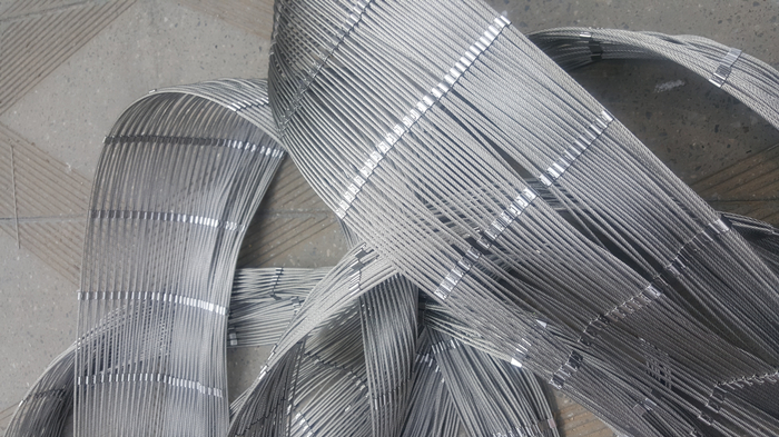 Stainless steel ferrule wire rope mesh SS Wire Cable Mesh For Animal Enclosure