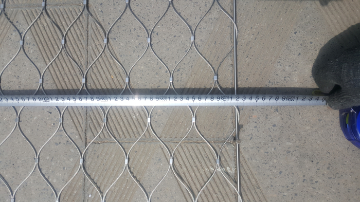 webnet with sleeves Stainless steel diamond net mesh